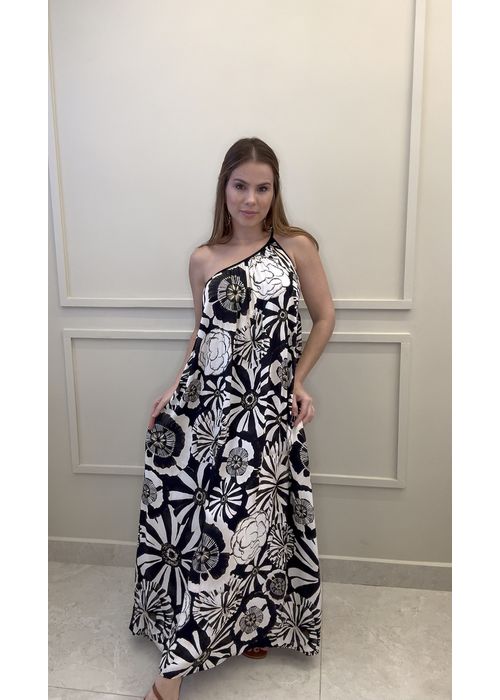 Vestido Ombro Só Flora Estampado - LUCIELENA LARA