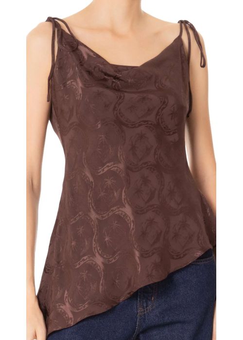 Tunica Jacquard Lembrança De Verão Estampado - LUCIELENA LARA