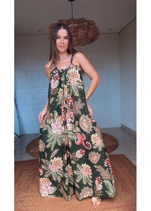 Macacão Floral Delhi Estampado - LUCIELENA LARA