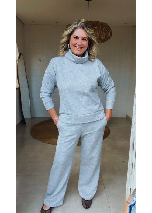 Conjunto Moletom Lais Cinza - LUCIELENA LARA