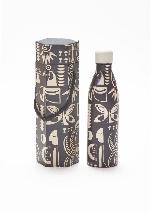 Garrafa Glub Glub Lenço Tropical 750ml Estampado - LUCIELENA LARA