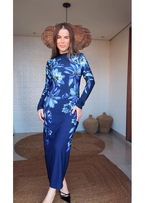 Vestido Midi Floral Tati Estampado - LUCIELENA LARA