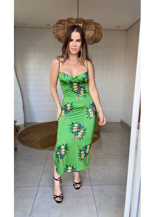 Vestido Midi Rio Maracana Estampado - LUCIELENA LARA