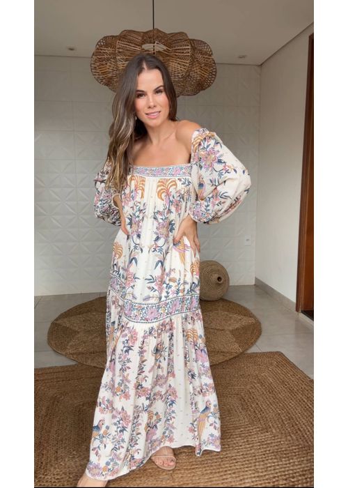 Vestido Delicadeza Boho Estampado - LUCIELENA LARA