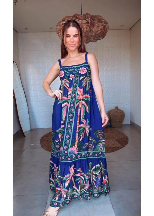 Vestido Cropped Encanto Da Natureza Estampado - LUCIELENA LARA