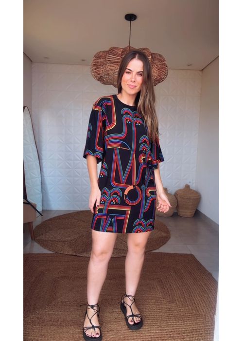 Vestido Tshirt Logotuca Estampado - LUCIELENA LARA