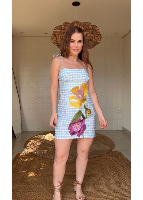 Vestido Curto Floralice Estampado - LUCIELENA LARA
