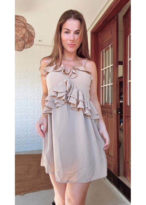 Vestido Curto Alça Cru - LUCIELENA LARA