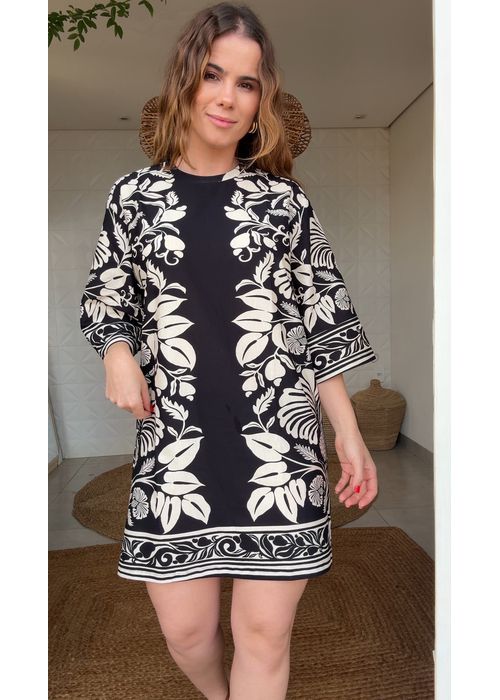 Vestido Tshirt Big Sintra Estampado - LUCIELENA LARA