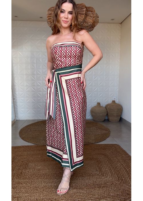 Vestido Amore Listra Estampado - LUCIELENA LARA