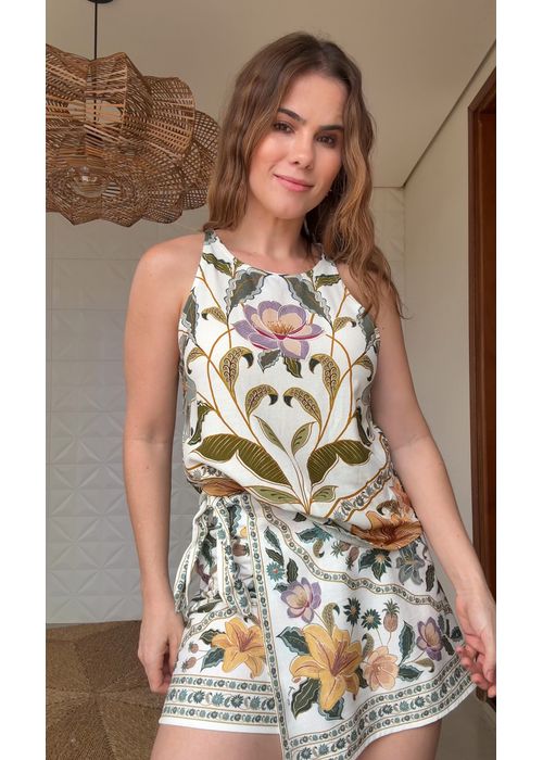 Short Saia Marcelle Estampado - LUCIELENA LARA