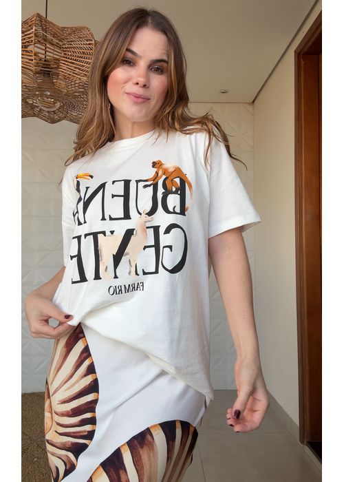 Tshirt Média Buena Gente Estampado - LUCIELENA LARA
