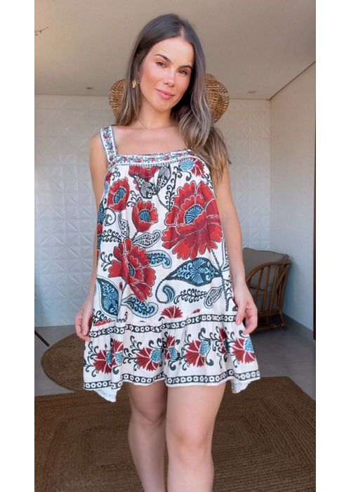 Vestido Curto Francisca Estampado - LUCIELENA LARA