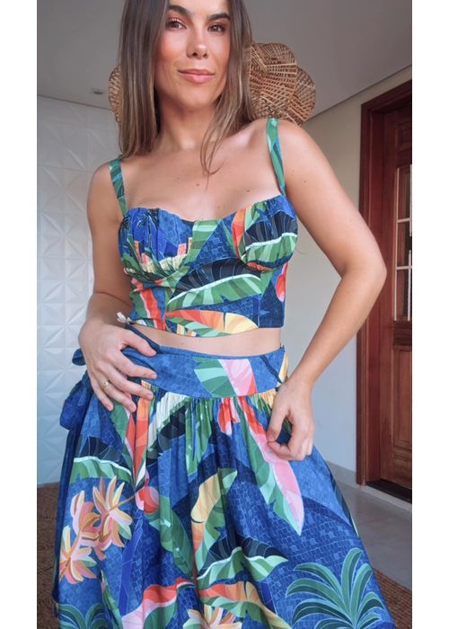 Top Rio De Mosaico Estampado - LUCIELENA LARA