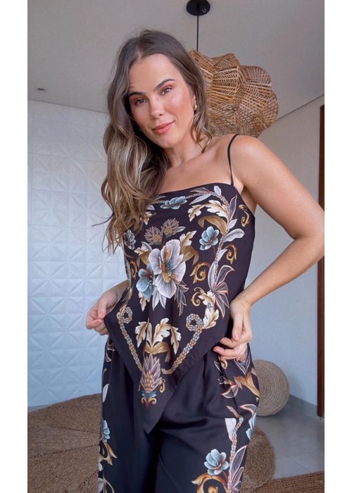 Regata Jardim Real Estampado - LUCIELENA LARA