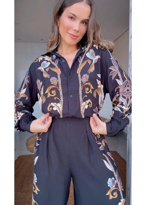 Camisa Jardim Real Estampado - LUCIELENA LARA
