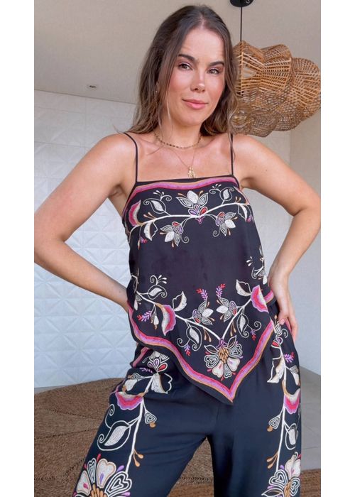 Regata Lenço Lia Estampado - LUCIELENA LARA