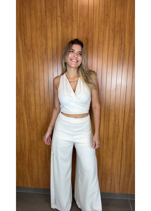 Conjunto Top E Calça Joanna Cru - LUCIELENA LARA