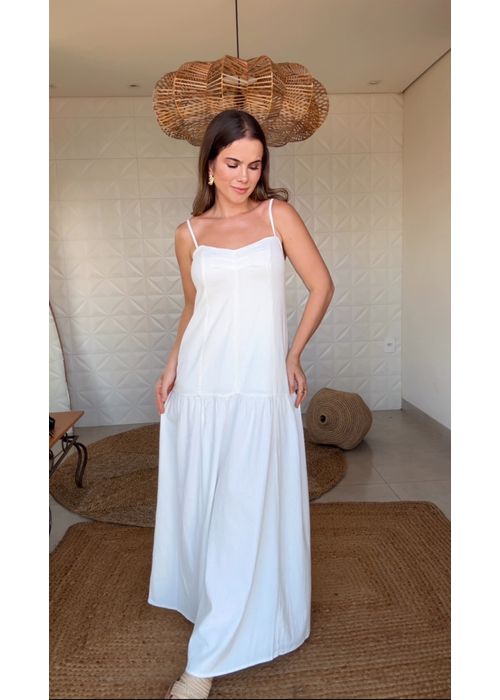 Vestido Alcinhas Off White - LUCIELENA LARA