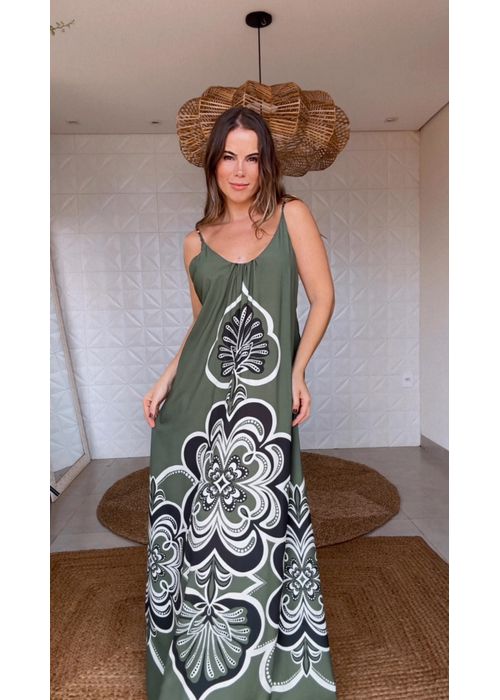 Vestido Gráfico Místico Estampado - LUCIELENA LARA