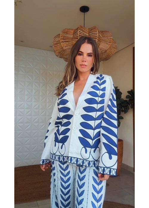 Blazer Samambaia Estampado - LUCIELENA LARA