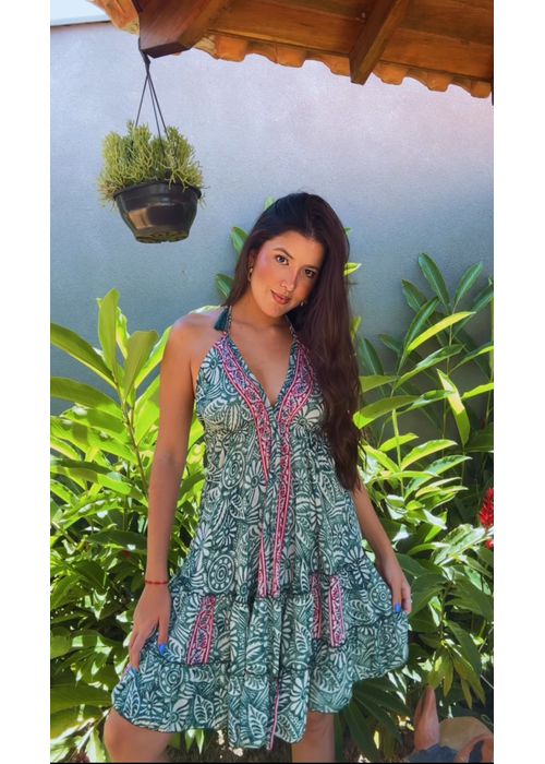 Vestido Lorena Verde - LUCIELENA LARA