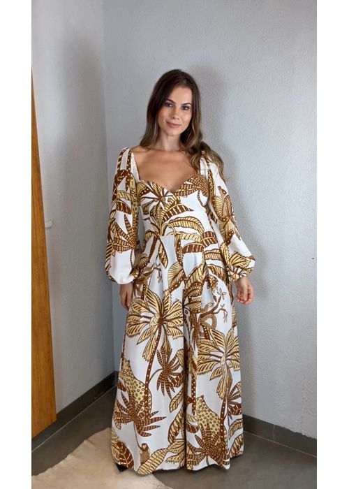 Macacão Amazônia Estampado - LUCIELENA LARA