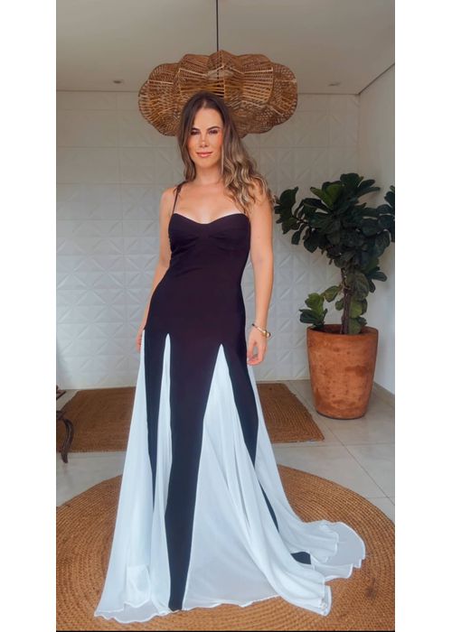 Vestido Bicolor Emily 2 Cores - LUCIELENA LARA