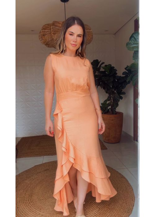 Vestido Midi René Salmão - LUCIELENA LARA