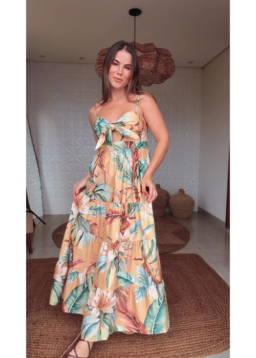 Vestido Marias Tropicalia Estampado - LUCIELENA LARA