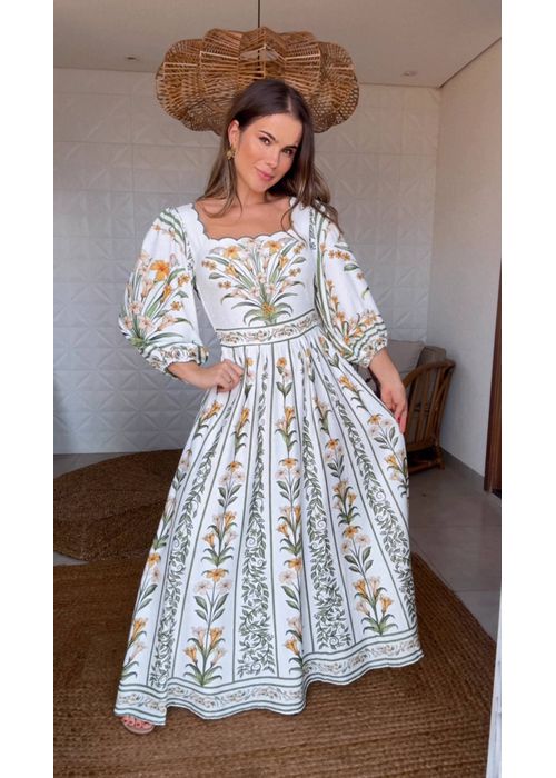 Vestido Antônia Estampado - LUCIELENA LARA