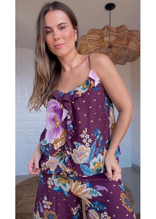 Blusa Jardim Delicado Estampado - LUCIELENA LARA