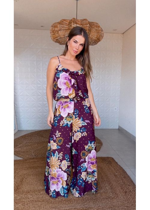 Calça Jardim Delicado Estampado - LUCIELENA LARA