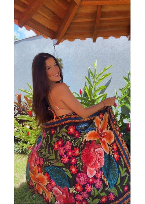 Canga Bordadeira Estampado - LUCIELENA LARA