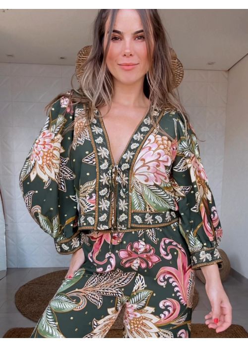 Blusa Floral Delhi Estampado - LUCIELENA LARA