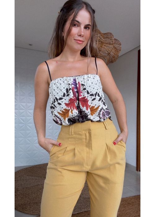 Regata Tapete De Arara Estampado - LUCIELENA LARA