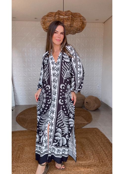 Vestido Cropped Coqueiral Estampado - LUCIELENA LARA