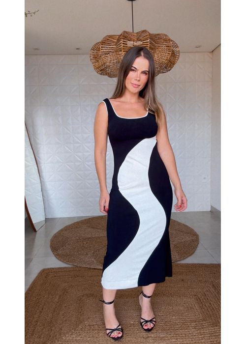 Vestido Recortes Pb 2 Cores - LUCIELENA LARA
