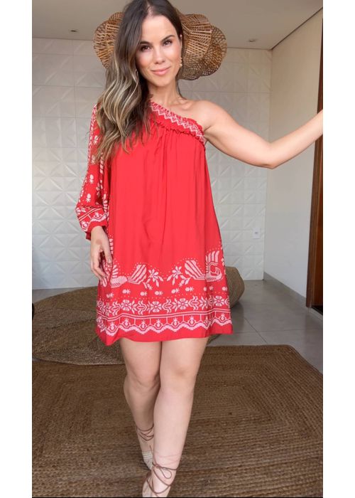 Vestido Relicário Tropical Estampado - LUCIELENA LARA