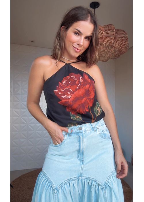 Regata Flor Rosalia Estampado - LUCIELENA LARA