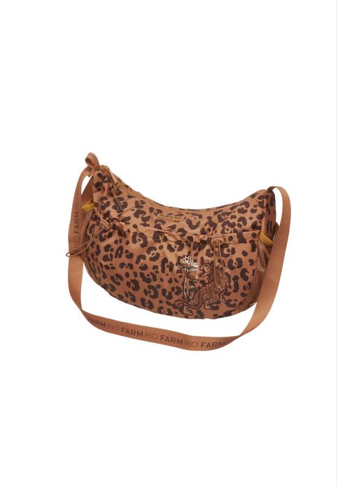 Bolsa Banana G Onça Estampado - LUCIELENA LARA