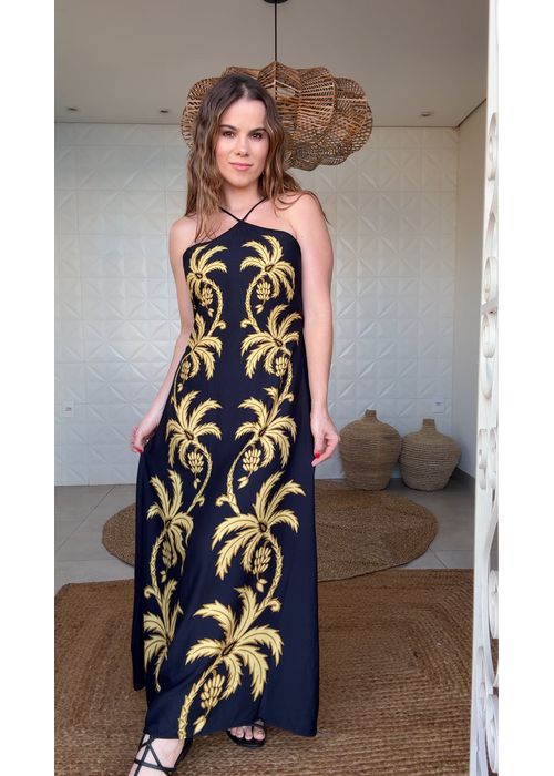 Vestido Cropped Lenço Trancoso Estampado - LUCIELENA LARA