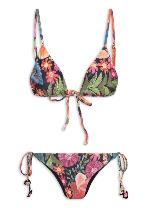 Biquini Lacinho Bordadeira Estampado - LUCIELENA LARA