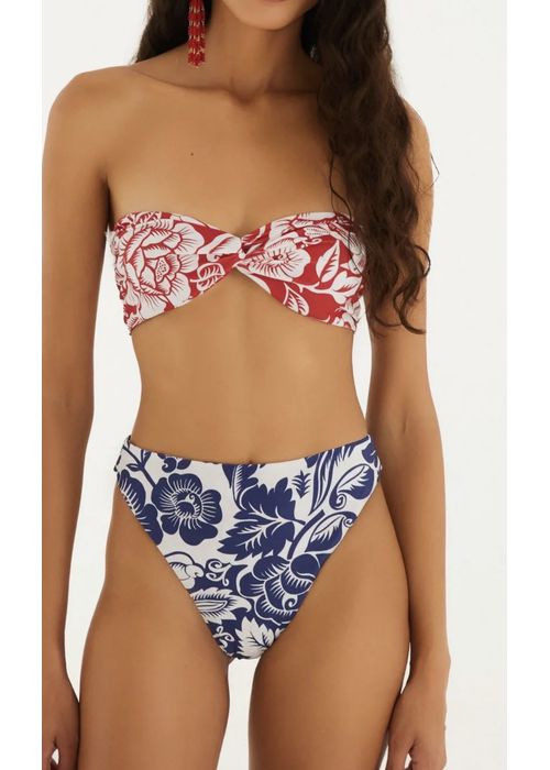 Biquini Double Noite De Passaros Estampado - LUCIELENA LARA