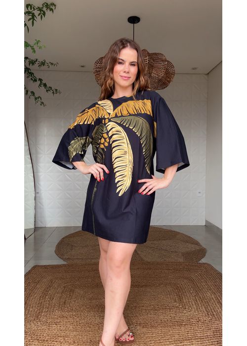 Vestido Tshirt Big Itacaré Estampado - LUCIELENA LARA