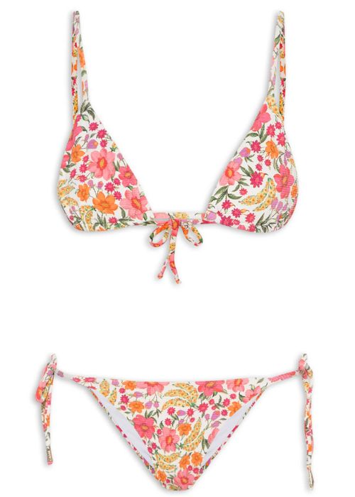 Biquini Lacinho Banana Flor Estampado - LUCIELENA LARA