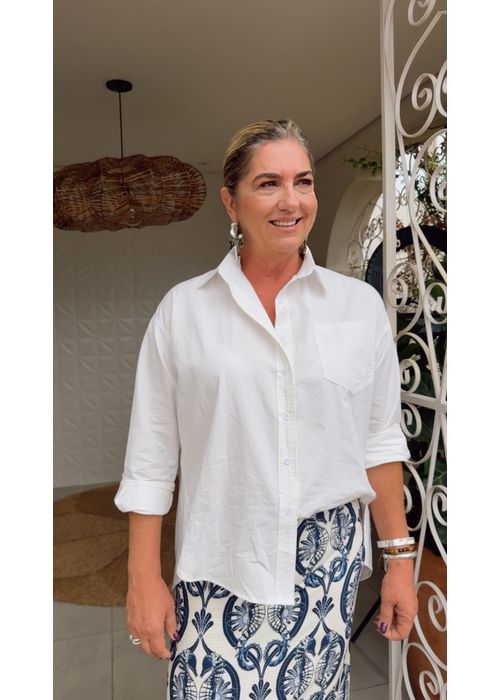 Camisa Lin Branco - LUCIELENA LARA