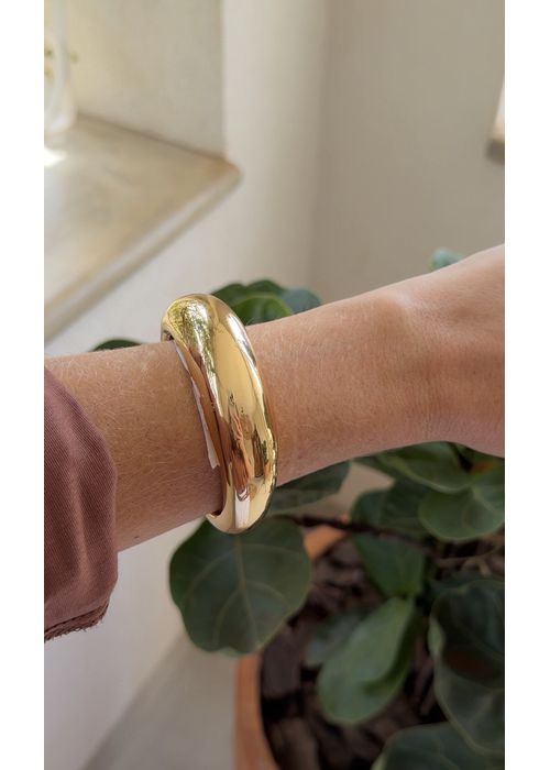 Bracelete Aberto Dourado - LUCIELENA LARA