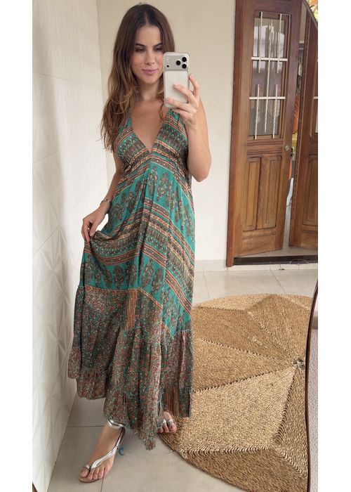 Vestido Samira Verde - LUCIELENA LARA