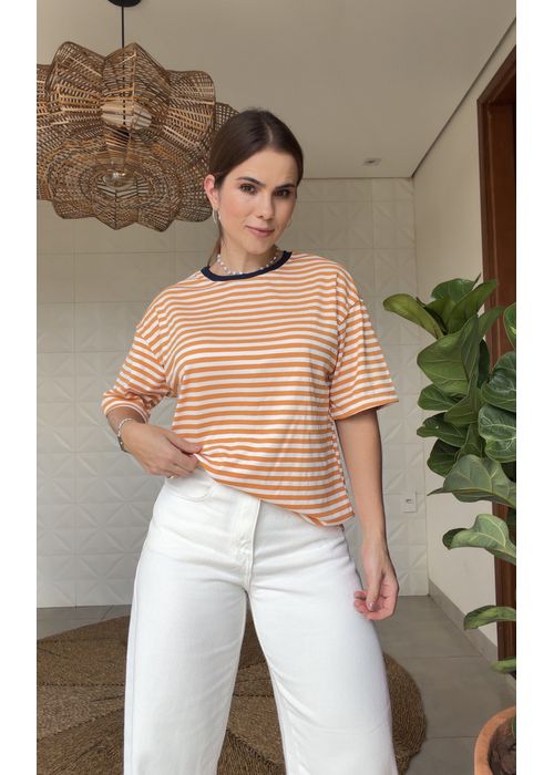 Tshirt Box Laranja - LUCIELENA LARA